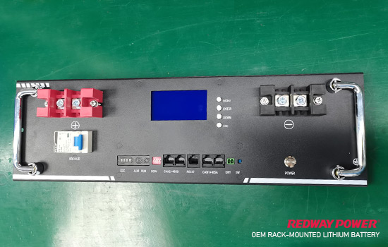 51.2v 48v 100ah 48v 50ah rack-mounted lithium battery factory oem redway lfp lifepo4