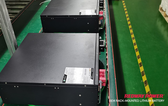 51.2v 48v 100ah 48v 50ah rack-mounted lithium battery factory oem redway lfp lifepo4